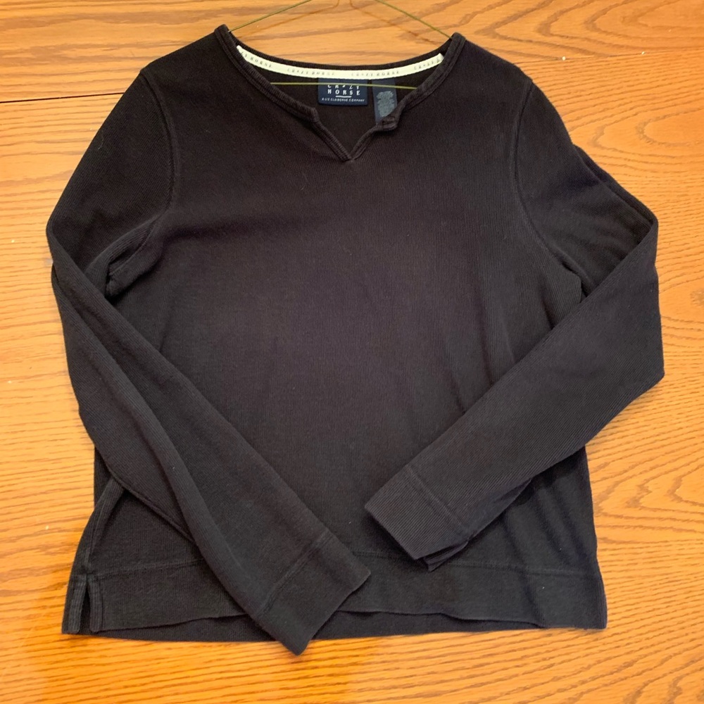 Crazy horse black sweater size M